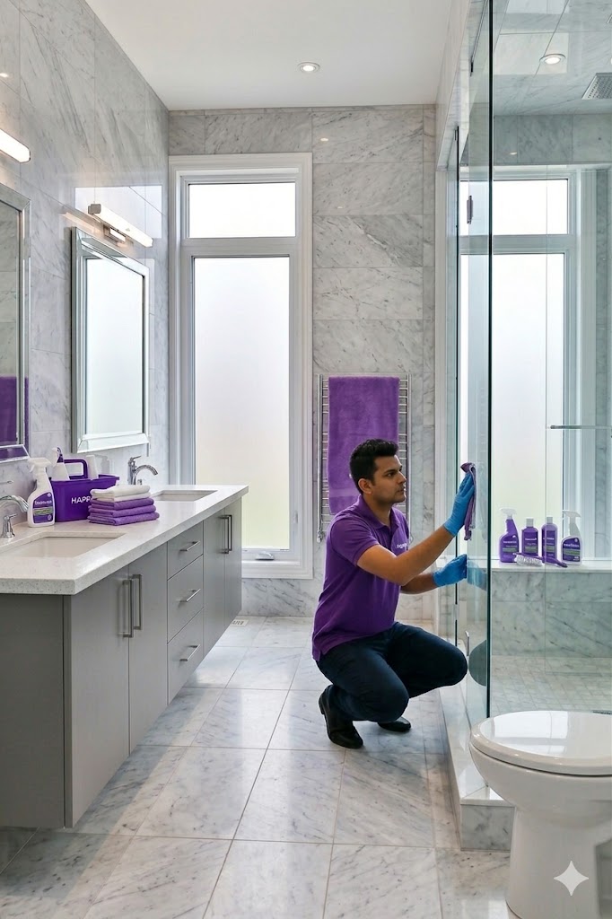 Living room cleaning